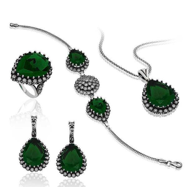 Alsepeteavm Gümüş Hürrem Sultan Bayan Set - Image 1