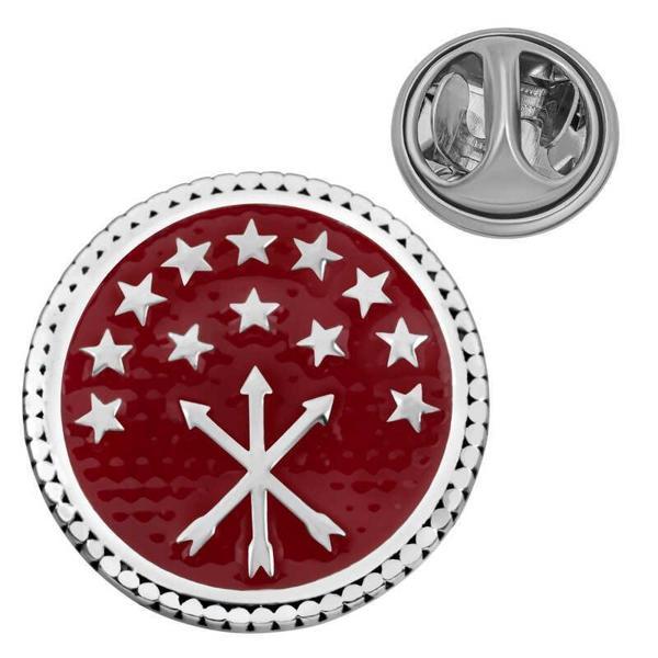 Alsepeteavm Gümüş Çerkes Bayrağı Rozet - Image 1