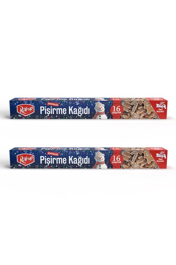 Alsepeteavm  Roll-up Kış Temalı Kesilmiş Pişirme Kağıdı 37cm X 42cm 16 Yaprak 2 Adet - Image 1