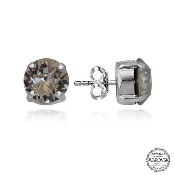 Alsepeteavm Swarovski Crystal Taşlı Gümüş Çivili Kadın Küpe - Image 1