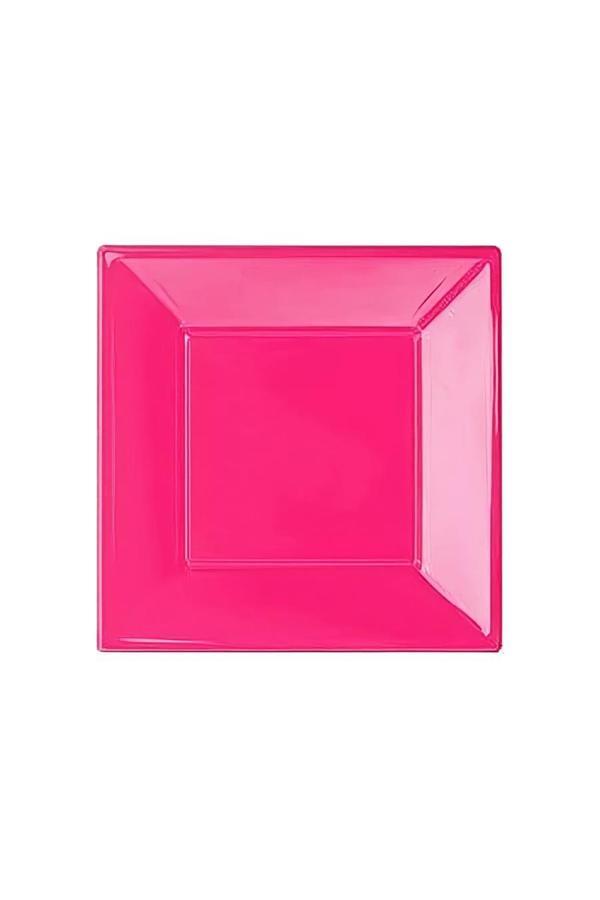Alsepeteavm Fuchsia Square Paper Plates - Image 1