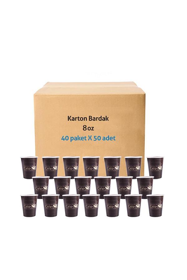 Alsepeteavm  Roll-up Karton Bardak 8 Oz Kahverengi 2000 Adet - Image 1