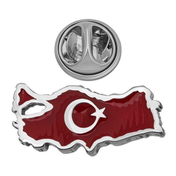 Alsepeteavm Gümüş Türkiye Haritası Rozet - Image 1