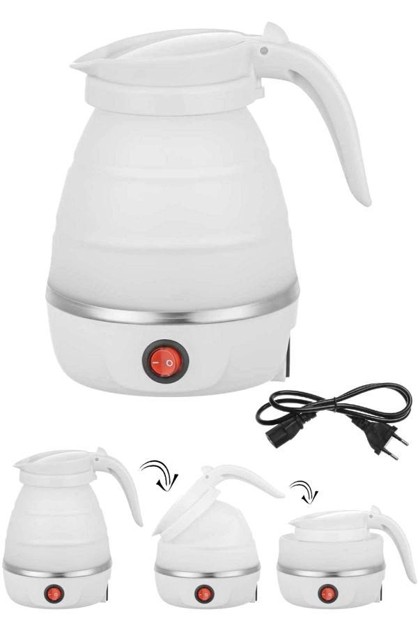 Tilbe Home Silikon Katlanır Elektrikli Kahve Çay Su Isıtıcı Kettle Taşınabilir Seyahat Piknik Demlik 600Ml. - Image 1
