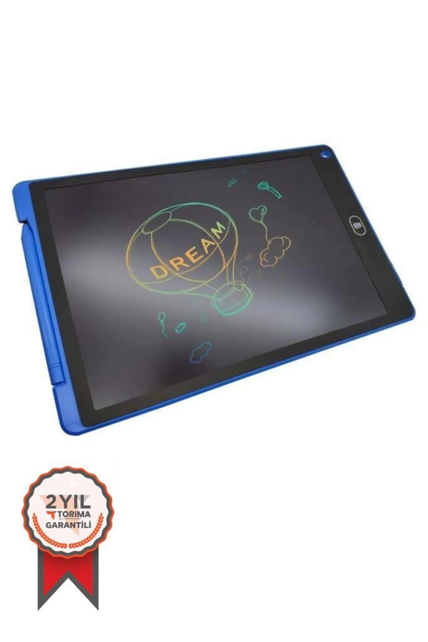 T12 Mavi Writing Tablet Lcd 12 Inç Dijital Kalemli Çizim Yazı Tahtası - Image 1