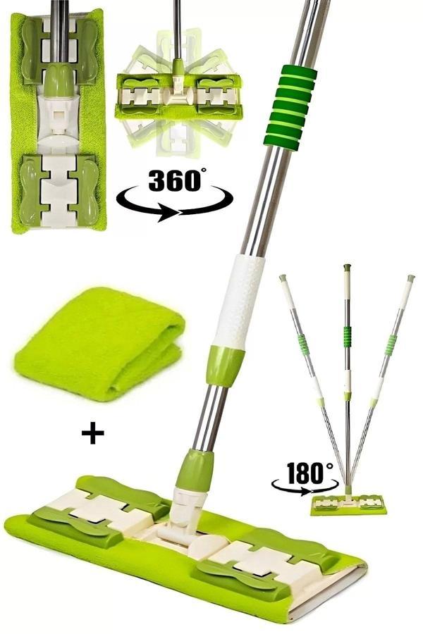 Tilbe Home Sihirli Teleskobik Mop Multi Fonksiyonel Ayarlanır Mikrofiber Mop Paspas Ev Bakım Ve Temizlik Seti - Image 1