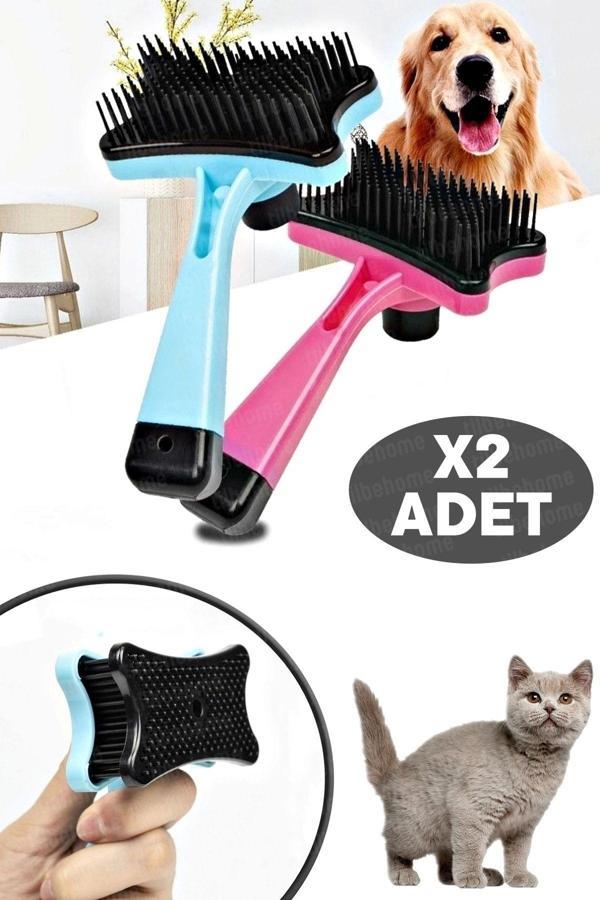 Tilbe Home 2Li Kedi Tarağı Tuşlu Evcil Hayvan Kedi Köpek Tüy Toplayıcı Fırça Tarak Kaşıma Tımar Etme Tarağı - Image 1