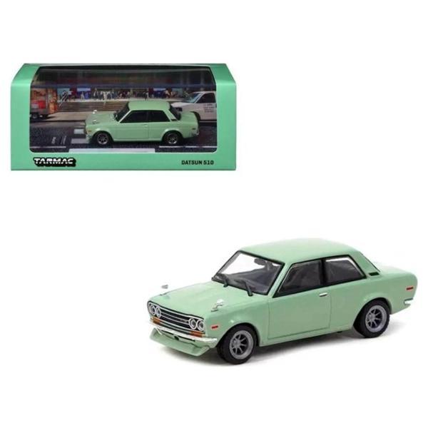 Tarmac 1:64 Datsun 510 Light Green T64R-052-GR - Image 1