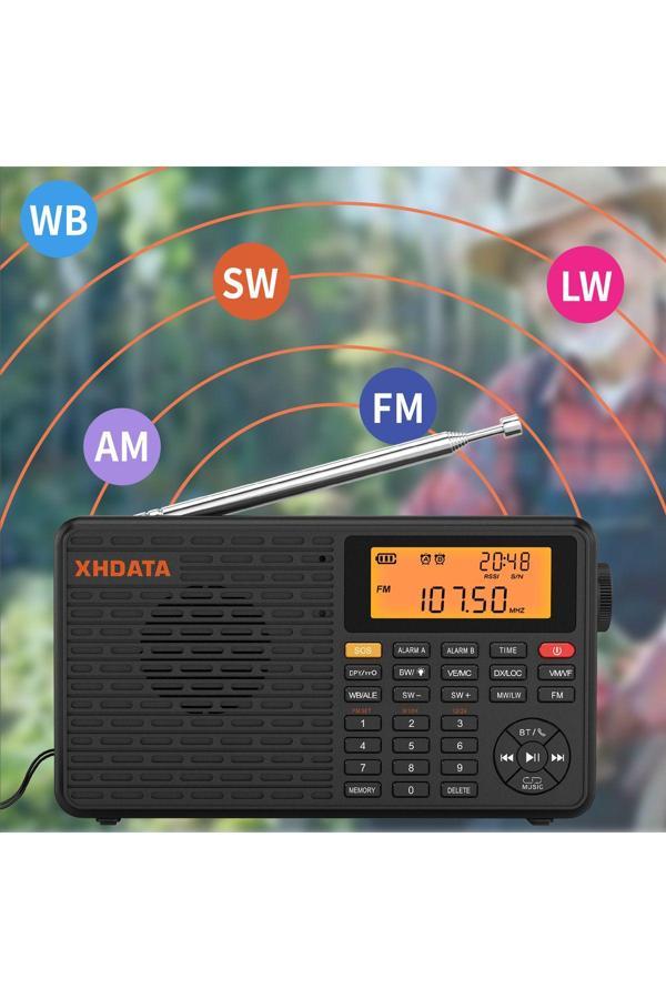 Xhdata D109 Wb Taşınabilir Radyo Fm /Am Stereo Sw Mw Lw Dijital Radyo Hava Durumu Tahmini - Image 1