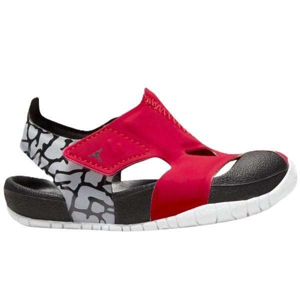 Nike Jordan Flare Cırtlı Bebek Sandalet Siyah Bordo - Image 1