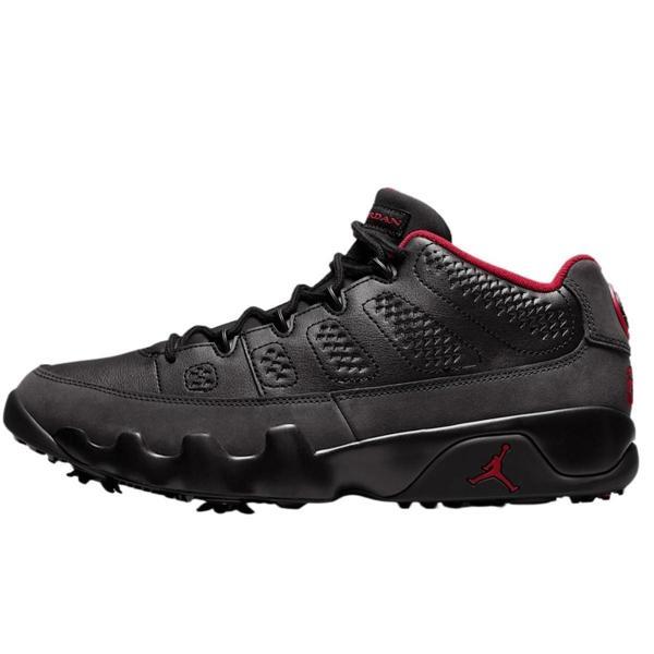 Nike Air Jordan 9 Retro Low GOLF Waterproff Mens Leather GOLF Shoes Su Geçirmez Hakiki Deri Erkek GOLF Ayakkabısı Siyah  - Image 1