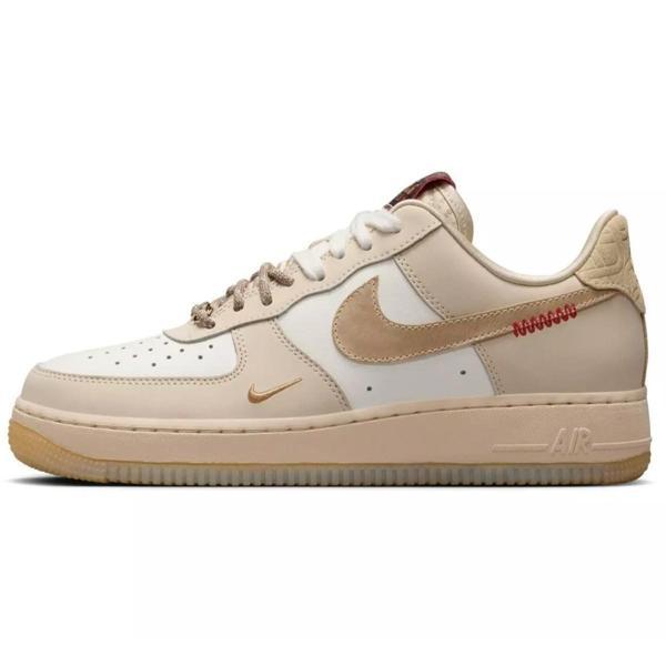 Nike Air Force 1 '07 LX Leather Unisex Sneaker Hakiki Deri Günlük Spor Ayakkabı Krem - Image 1