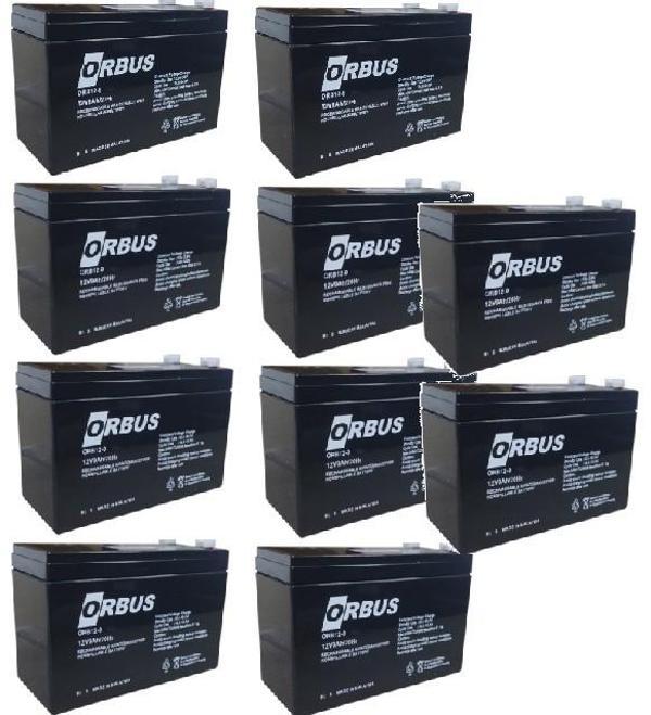 ORBUS 12V 9Ah AGM (UPS GÜÇ KAYNAĞI AKÜSÜ) 10'LU PAKET - Image 1