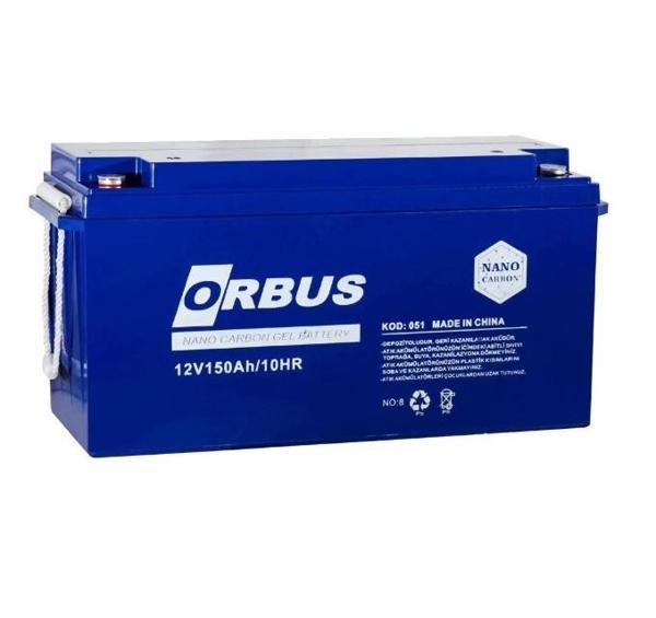 Orbus 12V 150Ah Deep Cycle Nano Carbon Jel Akü  - Image 1