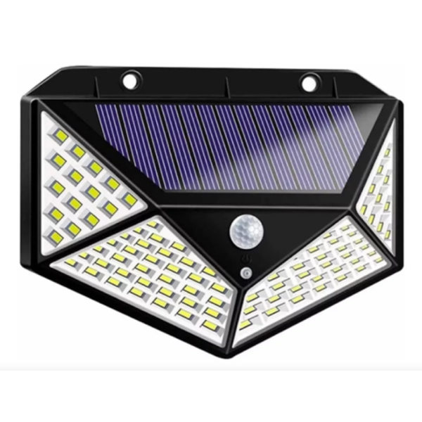 Büro Ev Ofis Yazlık Bahçesi için 100LED Solar Şarjlı Hareket Sensörlü Duvar Lambası - Image 1