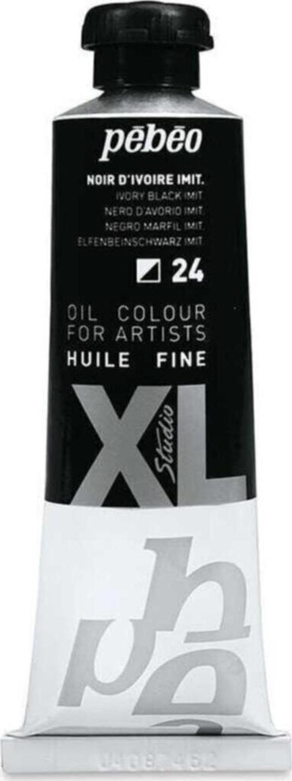 Pebeo Huile Fine Xl Yağlı Boya 37 Ml 24 Ivory Black - Image 1