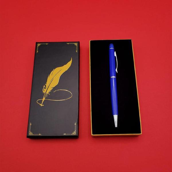 Büro Ev Ofis Hediyesi için Kutulu Mavi Touchpen Kalem - Image 1