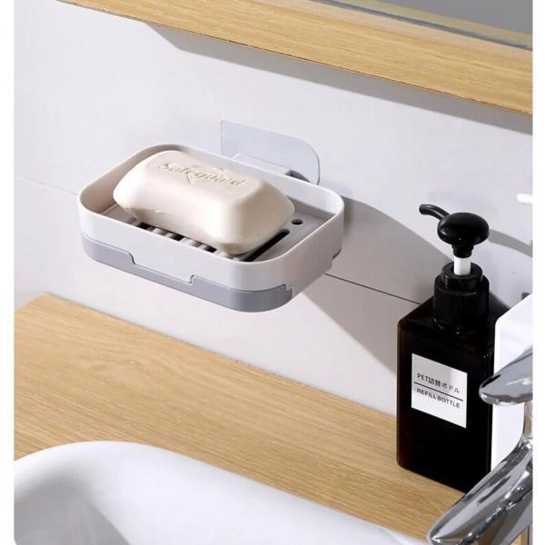Büro Ev Ofis Banyo Dekoru için Çift Katlı Drenajlı Duş Sabunluğu - Image 1