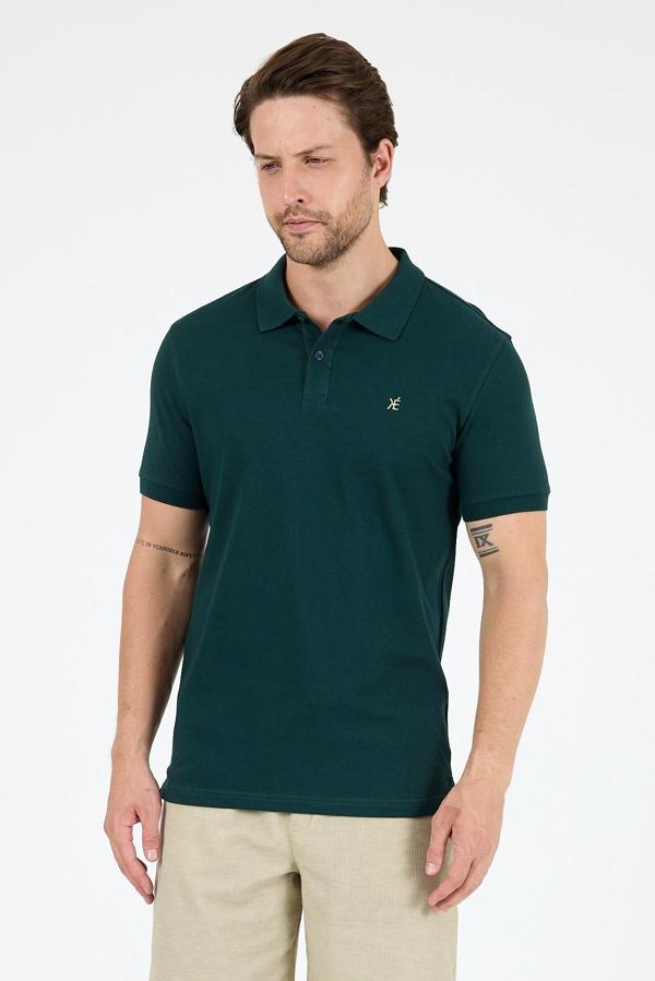 %95 Pamuk %5 Elastan Slim Fit Kısa Kollu Rahat Kumaş Nefes Alabilir Erkek Polo Yaka T-shirt 0002 - Image 1