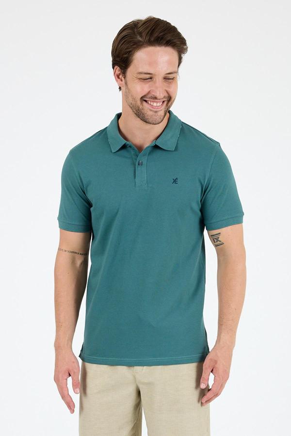 %95 Pamuk %5 Elastan Slim Fit Kısa Kollu Rahat Kumaş Nefes Alabilir Erkek Polo Yaka T-shirt 0002 - Image 1
