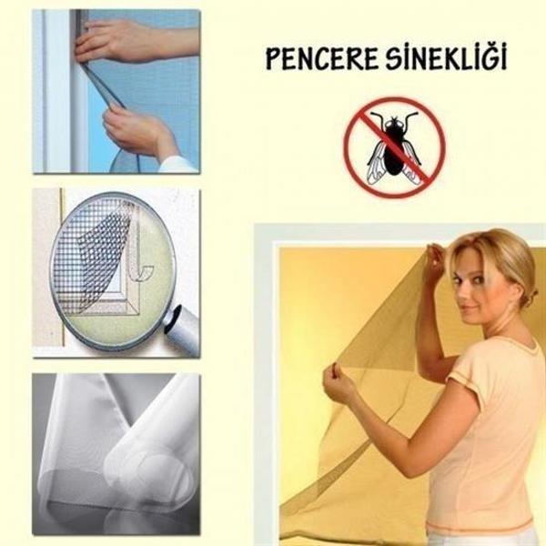 Büro Ev Ofis Hijyeni için Haşere Önler Tek Kanat Cam Pencere Kapı Sinekliği - Image 1