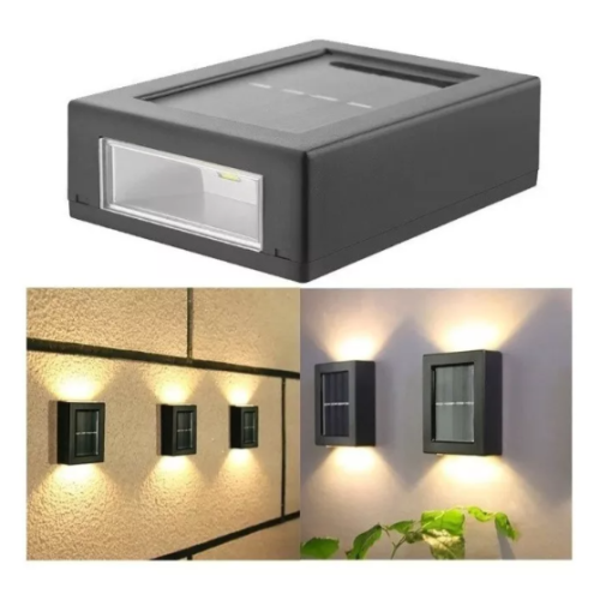 Büro Ev Ofis Yazlık Bahçesi için 4LED Solar Şarjlı Duvar Tipi Aydınlatması - Image 1