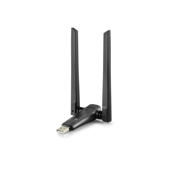 Büro Ev Ofis Bilgisayarı için Ac650 2.4Ghz&5Ghz Rtl8811Cu Wifi5 Siyah Usb Wıfı Adaptor  - Image 1