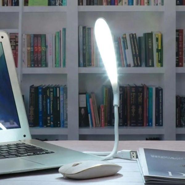 Büro Ev Ofis Hediyesi için 14LED 3MOD Ledli USB Girişli Beyaz Dokunmatik Masa Lambası - Image 1