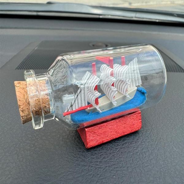 Büro Ev Ofis Hediyesi için Şişe içi Dekor Maket Gemi - Image 1
