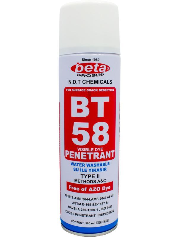 BETA BT-58 SU İLE YIKANIR PENENTRANT SPREY (Kontrast Kırmızı) - (500 ML) - Image 1