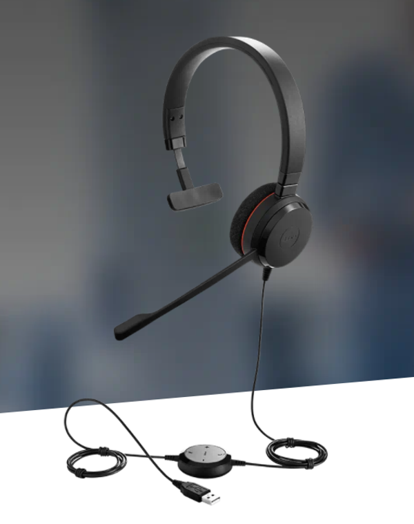 Jabra Evolve 20 Mono USB NC MS Kulak Üstü Kulaklık - Image 1