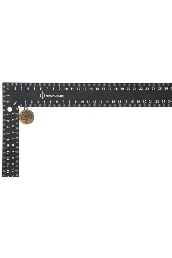 AĞAÇ FİGÜRÜ İLE İLGİLİ YUVARLAK METAL AKSESUARLAR VE KOLYE UÇLARI - Image 1
