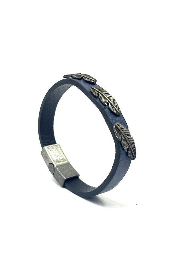 UNİSEX MIKNATIS KİLİTLİ DERİ BİLEKLİK - Image 1