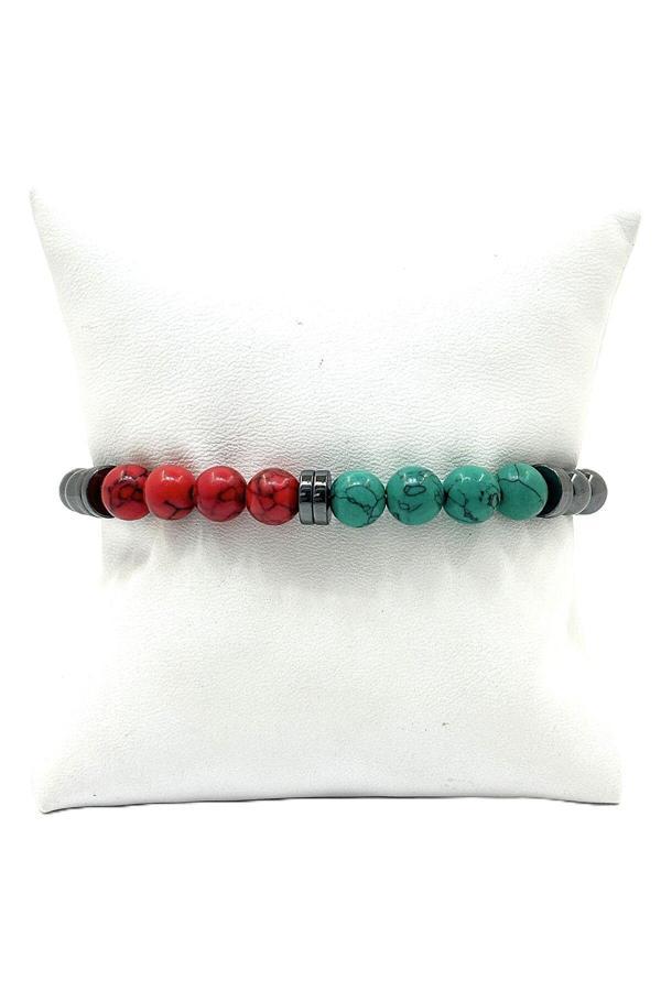 UNİSEX ESNEK MİSİNALI DOĞAL TAŞ BİLEKLİK - Image 1