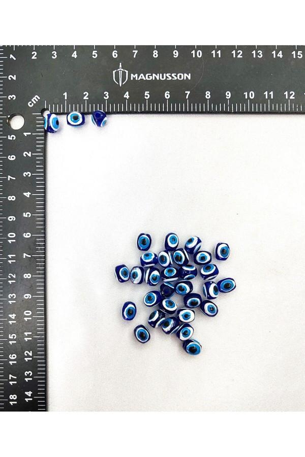 AKRİLİK OVAL NAZAR BONCUĞU (100 ADET) - Image 1