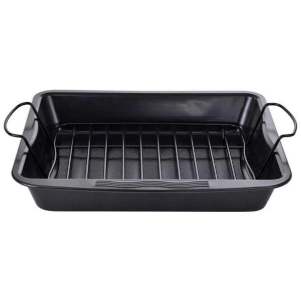 MasterPro BGMP-7340 Karbon Çelik Pişirme Fırın tepsisi 40x36,5x7 cm - Image 1