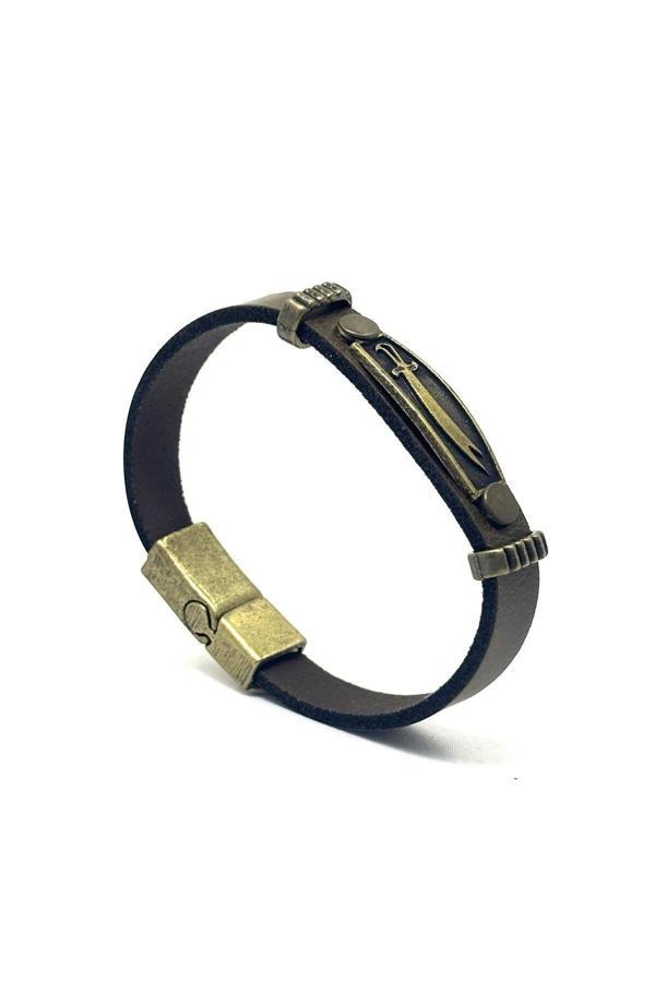 UNİSEX MIKNATIS KİLİTLİ DERİ BİLEKLİK - Image 1