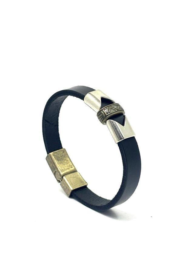 UNİSEX MIKNATIS KİLİTLİ DERİ BİLEKLİK - Image 1