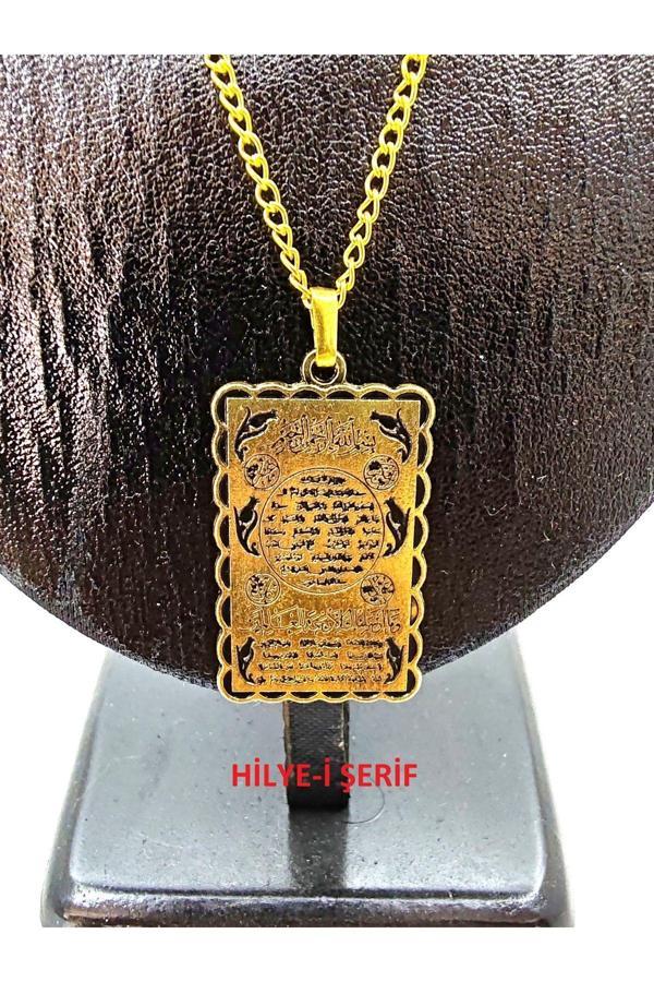 DUA VEYA MÜHÜR TEMALI UNİSEX ZİNCİR KOLYE - Image 1