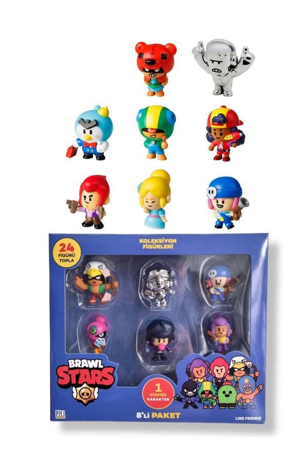 Brawls Star 8 li Figür Seti - Model 1 - (Sandy + Spike) - Image 1
