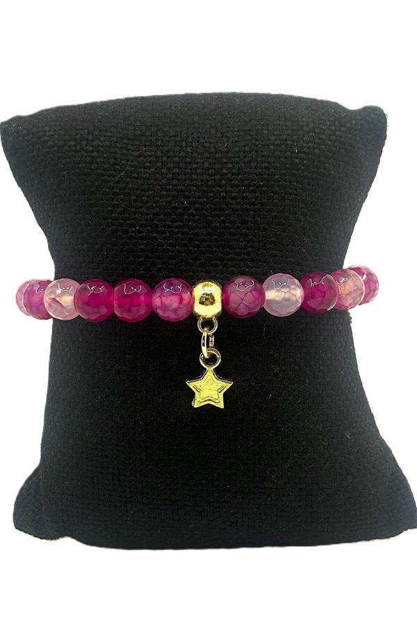 KADIN ESNEK MİSİNALI DOĞAL TAŞ BİLEKLİK - Image 1