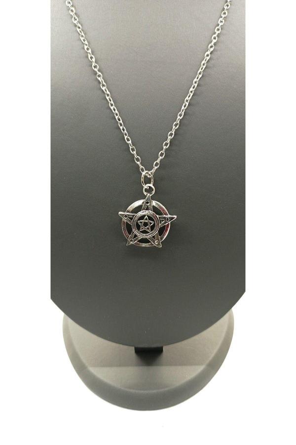 UNİSEX GÜMÜŞ KAPLAMALI ZİNCİR KOLYE - Image 1