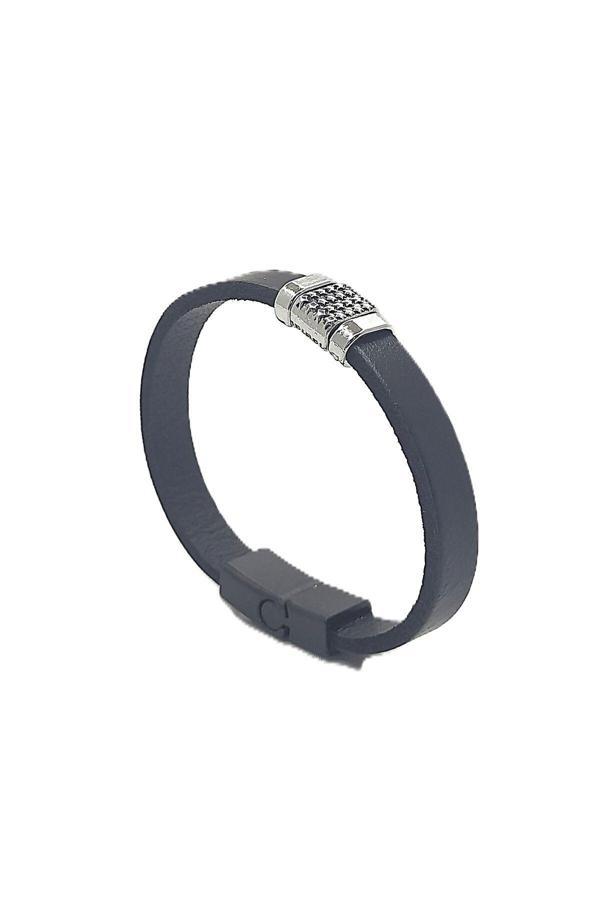 UNİSEX MIKNATIS KİLİTLİ DERİ BİLEKLİK - Image 1