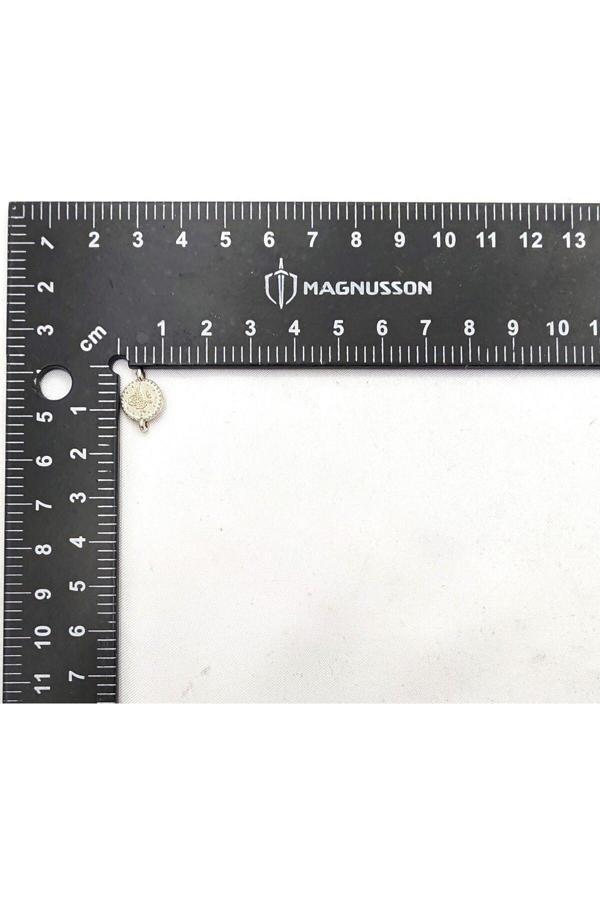 8-10 MM OSMANLI TUĞRA PARA (ÇİFT KUPLU MAÇALI) (50 ADET) - Image 1