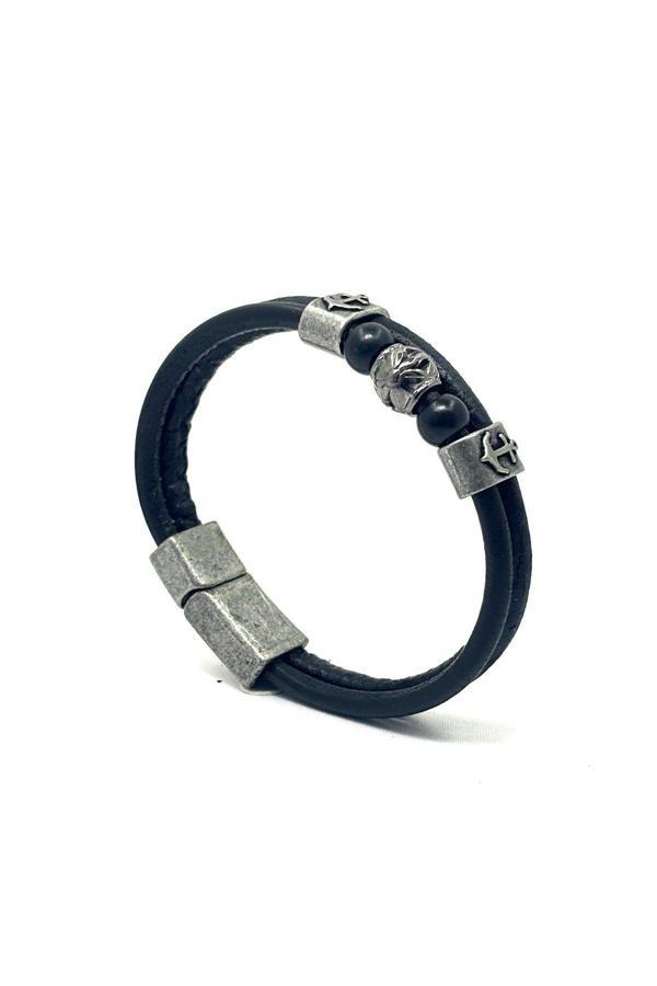 UNİSEX MIKNATIS KİLİTLİ DERİ BİLEKLİK - Image 1
