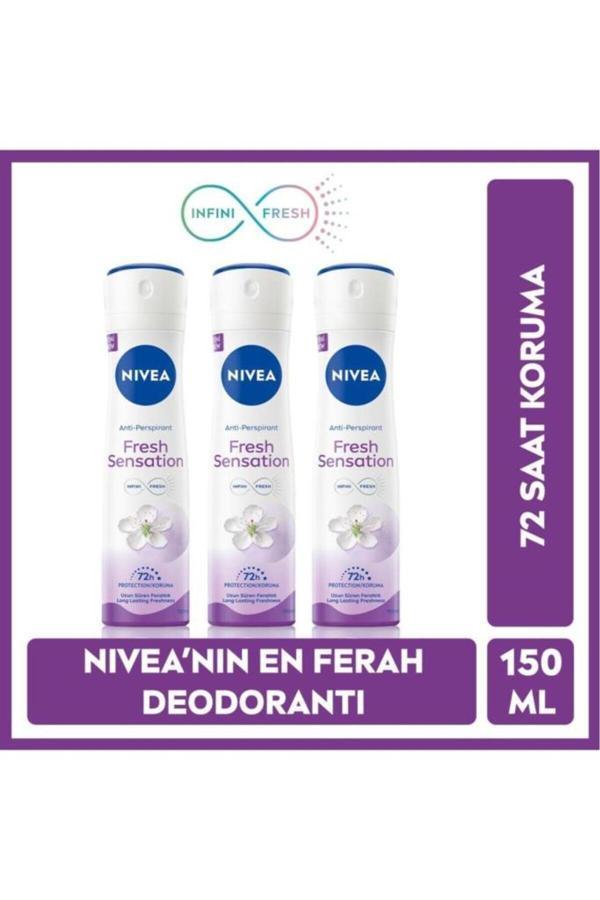 Fresh Sensation Kadın Sprey Deodorant 150 Ml,72 Saat Anti-perspirant Koruma,uzun Süren Ferahlı - Image 1