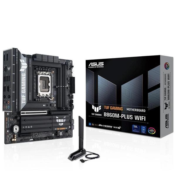 Asus TUF Gaming B860M-PLUS WIFI 8800MHz OC DDR5 Soket 1851 M.2 USB4 HDMI DP mATX Anakart - Image 1