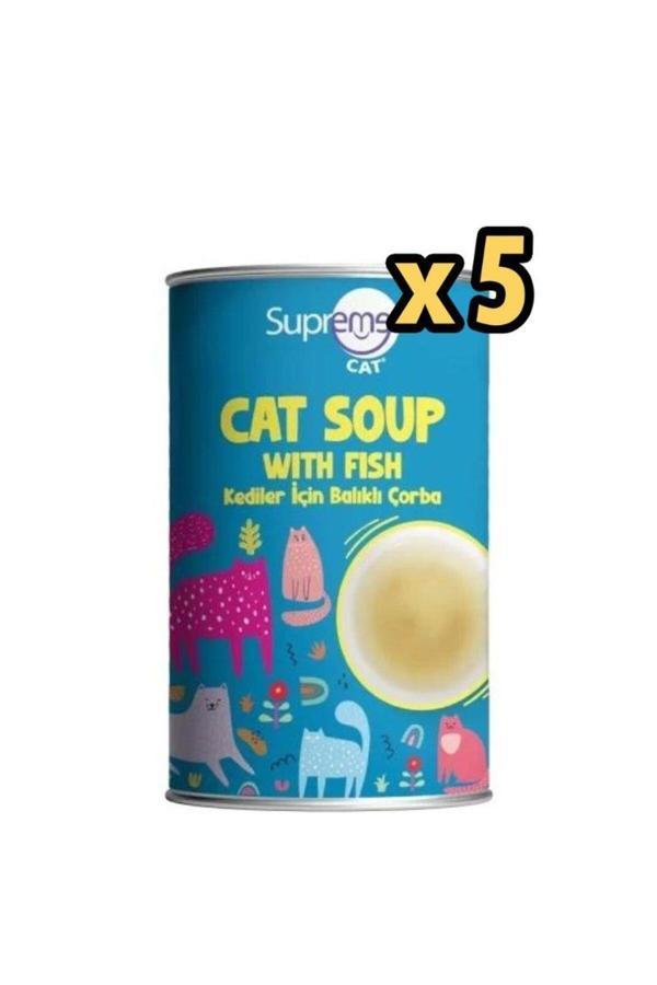 Supreme Cat Balikli Kedi Çorbası 135 Ml x 5 Adet - Image 1