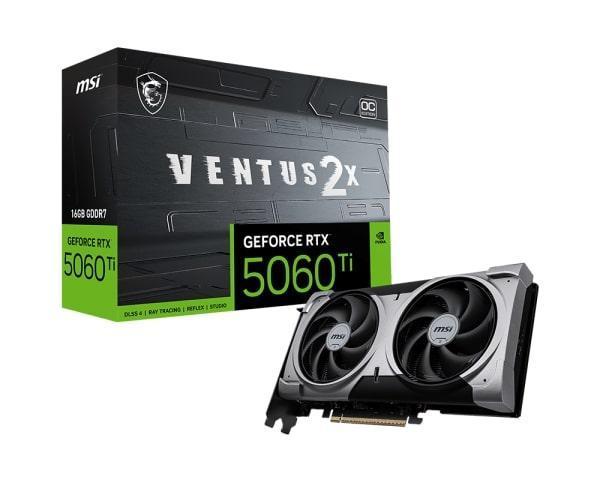 MSI GeForce RTX 5060 TI 16GB VENTUS 2X OC PLUS GDDR7 128Bit Gaming (Oyuncu) Ekran Kartı - Image 1