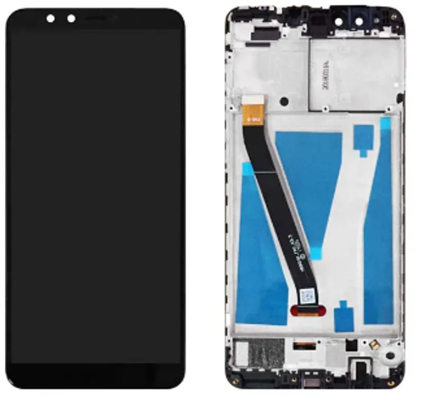 TE Huawei Y9 2018 Uyumlu Çıtalı Servis Lcd Ekran Dokunmatik Siyah     - Image 1